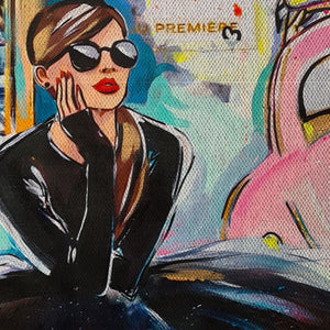 LoveParis -  Quadro Canvas Contemporaneo su telaio in legno Misura: 50x70 cm