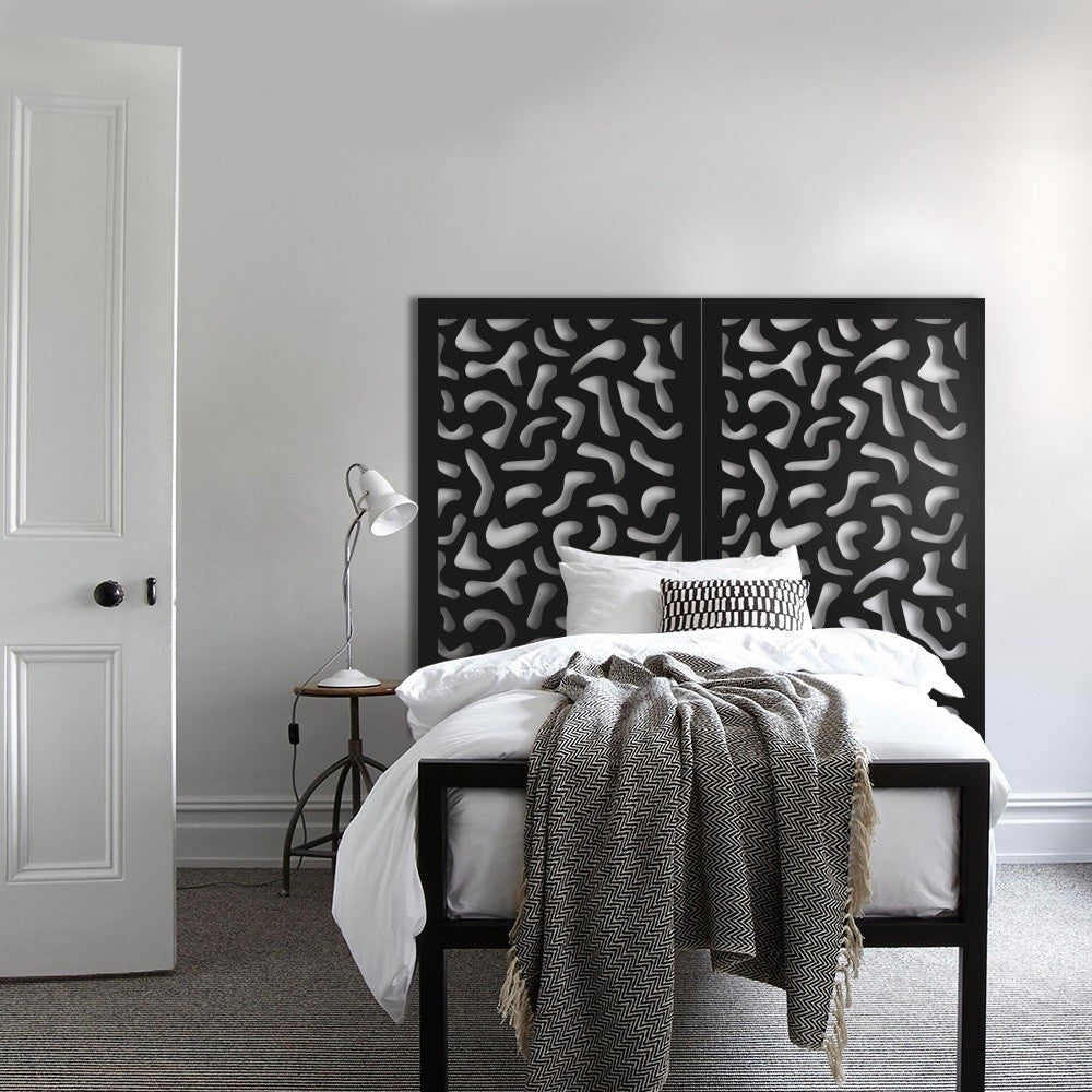 MACCHIE - Pannello in PVC traforato - Parasole Colore: nero, Misura: 50x150 cm