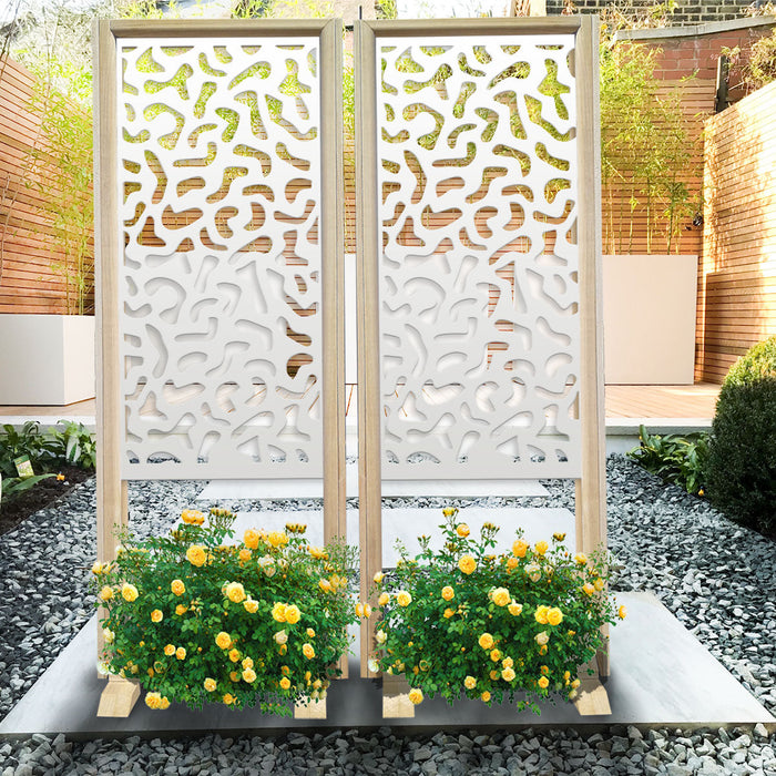 MACCHIE - Separè - Paravento modulabile - 70x190cm - in Legno e PVC Colore: bianco