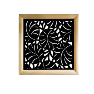 MANGROVIE - Moduli Decorativi in Legno e PVC Colore: nero, Misura: 73x73 cm