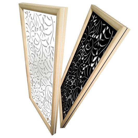 MANGROVIE - Moduli Decorativi in Legno e PVC Colore: bianco, Misura: 73x148 cm