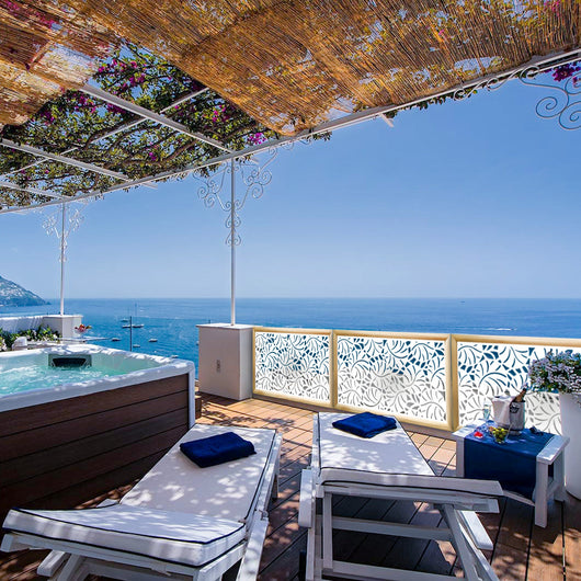 MANGROVIE - Moduli Decorativi in Legno e PVC Colore: bianco, Misura: 47x94 cm