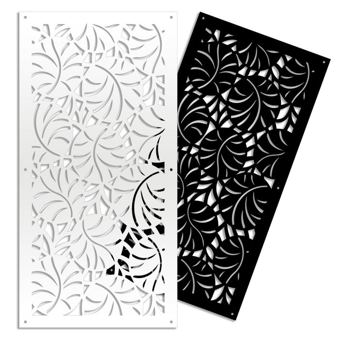 MANGROVIE - Pannello in PVC traforato - Parasole Misura: 50x150 cm, Colore: bianco