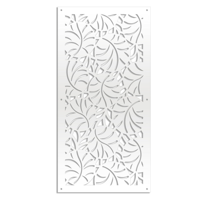 MANGROVIE - Pannello in PVC traforato - Parasole Misura: 50x150 cm, Colore: bianco
