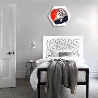 MANGROVIE - Pannello in PVC traforato - Parasole Misura: 73x73 cm, Colore: bianco
