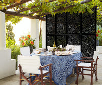 MANGROVIE - Pannello in PVC traforato - Parasole Misura: 98x98 cm, Colore: nero