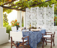 MANGROVIE - Pannello in PVC traforato - Parasole Misura: 50x150 cm, Colore: bianco