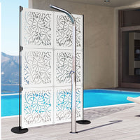 MANGROVIE - Pannello in PVC traforato - Parasole Colore: bianco, Misura: 48x48 cm