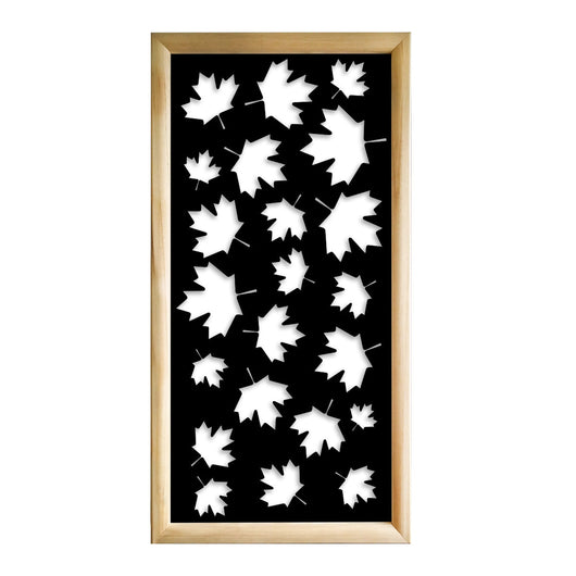 MAPLE  - Moduli Decorativi in Legno e PVC Misura: 73x148 cm, Colore: nero