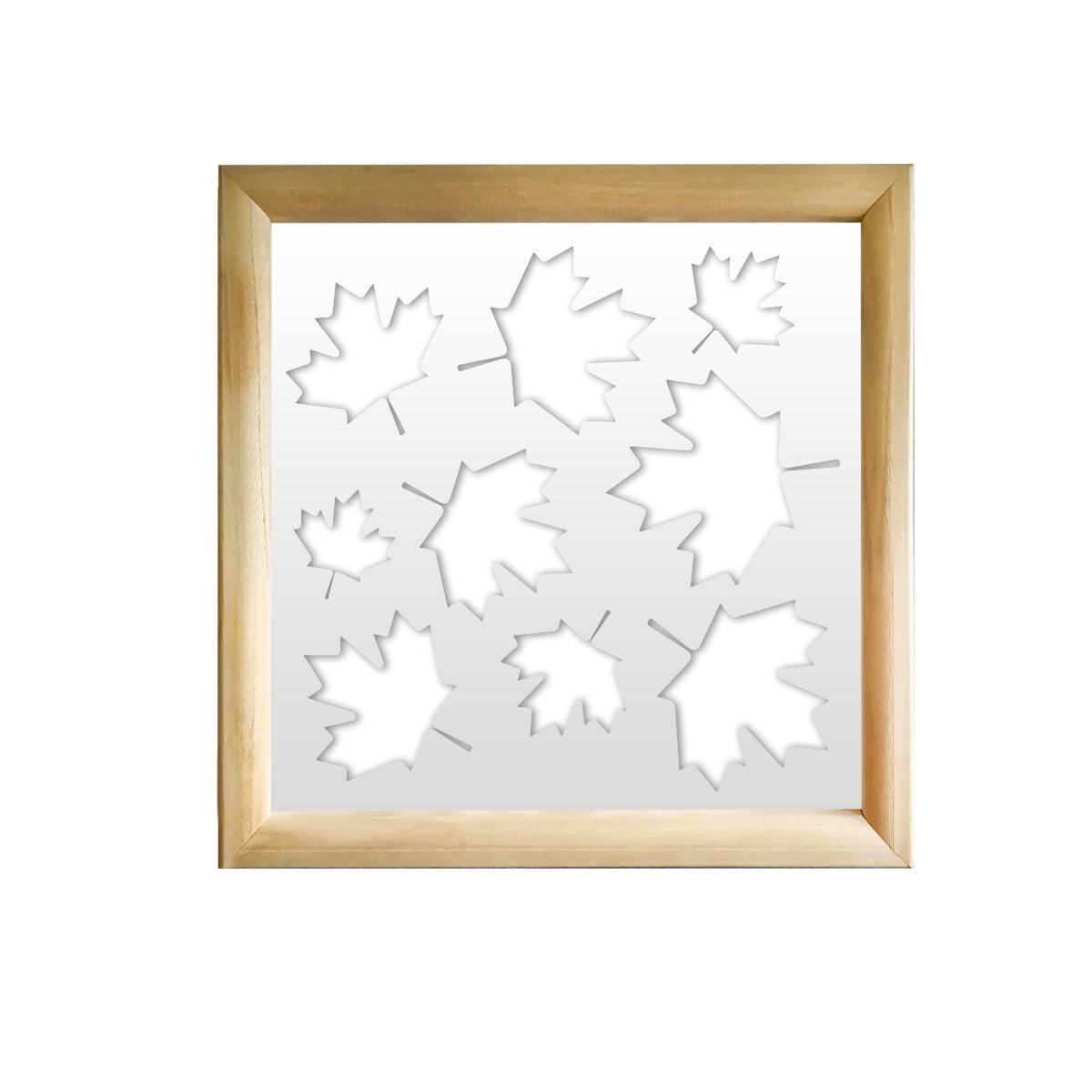MAPLE  - Moduli Decorativi in Legno e PVC Misura: 98x98 cm, Colore: bianco