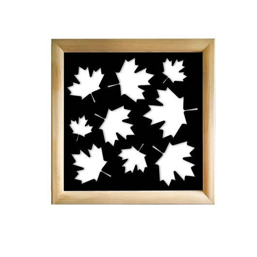 MAPLE  - Moduli Decorativi in Legno e PVC Misura: 73x73 cm, Colore: nero