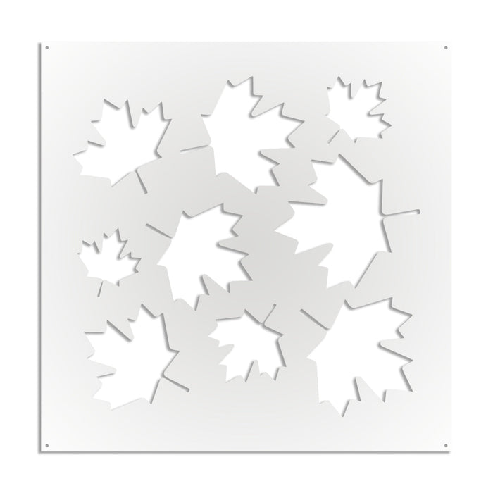 MAPLE - Pannello in PVC traforato - Parasole Colore: bianco, Misura: 48x48 cm