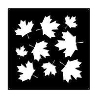 MAPLE - Pannello in PVC traforato - Parasole Misura: 48x48 cm, Colore: nero