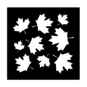 MAPLE - Pannello in PVC traforato - Parasole Misura: 48x48 cm, Colore: nero