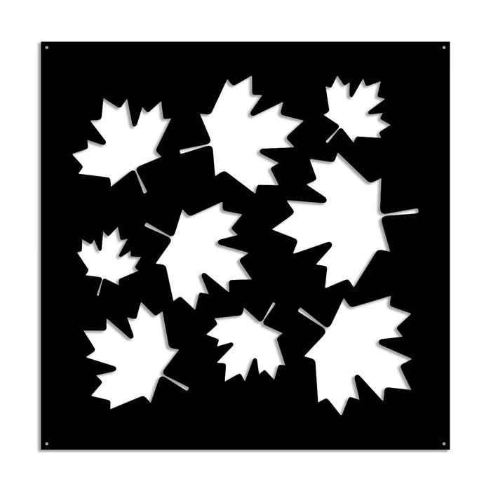 MAPLE - Pannello in PVC traforato - Parasole Misura: 48x48 cm, Colore: nero