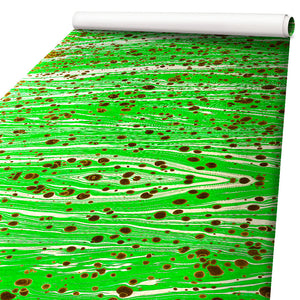 MARBLED PAPER - GREEN - Pellicola adesiva in PVC finitura opaca Misura: 100x300 cm