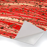 MARBLED PAPER - RED - Pellicola adesiva in PVC finitura opaca Misura: 100x300 cm