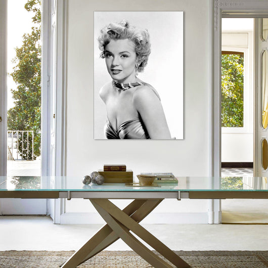 Marilyn Monroe - stampa su tela in alta definizione con telaio in legno Misura: 70x100 cm