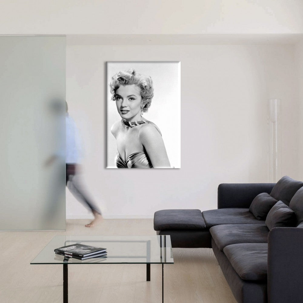 Marilyn Monroe - stampa su tela in alta definizione con telaio in legno Misura: 50x70 cm