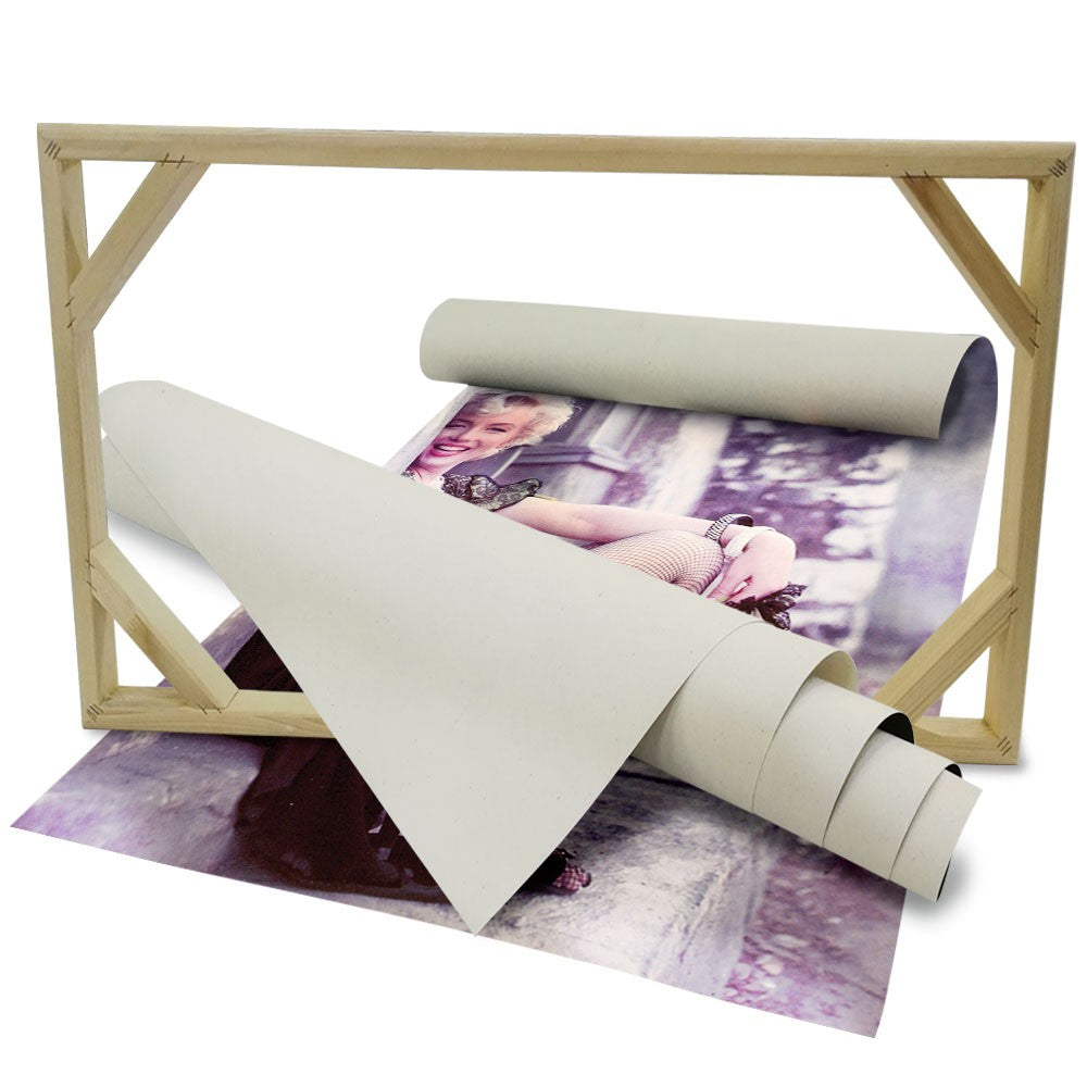 Marilyn Monroe Colore - stampa su tela in alta definizione con telaio in legno Misura: 70x100 cm