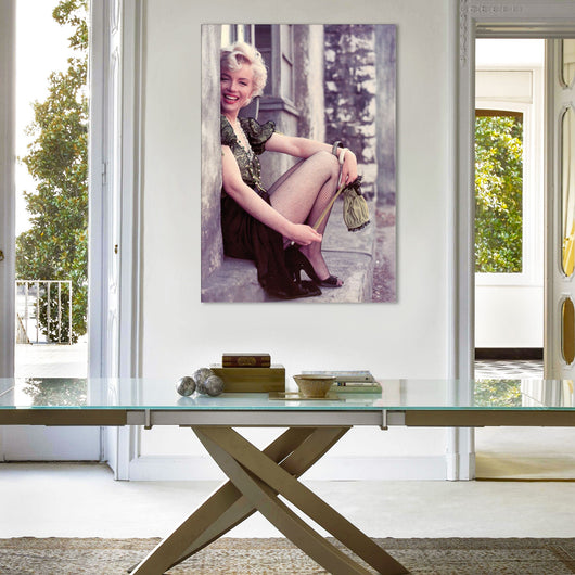 Marilyn Monroe Colore - stampa su tela in alta definizione con telaio in legno Misura: 50x70 cm