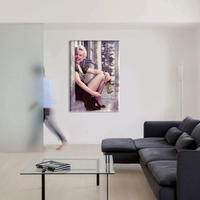 Marilyn Monroe Colore - stampa su tela in alta definizione con telaio in legno Misura: 70x100 cm