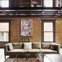 Marilyn Graffiti -  Quadro Canvas Contemporaneo su telaio in legno Misura: 100x140 cm