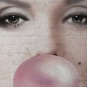 Marilyn Graffiti -  Quadro Canvas Contemporaneo su telaio in legno Misura: 50x70 cm