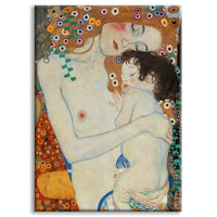 MATHER - Gustav Klimt - Quadro stampato su Canvas e montato su telaio in legno Misura: 100x140 cm