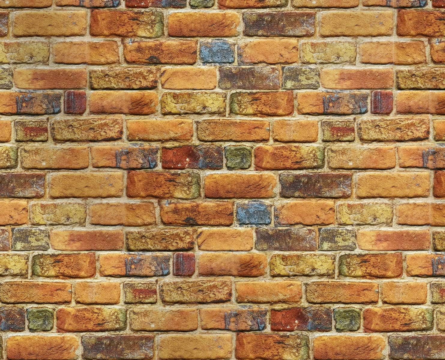 MATTONCINO COPPER pannello finto mattone in EPS Resinato Misura 100x50 Cm spessore 2 cm