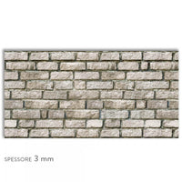 MATTONE MONOCROM - Paraschizzi da cucina in PVC flessibile - Misura 120x60cm spessore 3mm