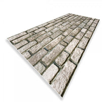 MATTONE MONOCROM - Paraschizzi da cucina in PVC flessibile - Misura 120x60cm spessore 3mm