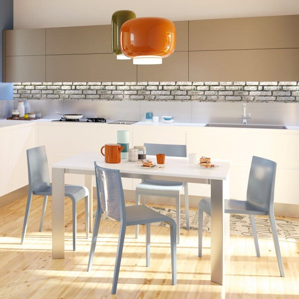 MATTONE MONOCROM - Paraschizzi da cucina in PVC flessibile - Misura 120x60cm spessore 3mm