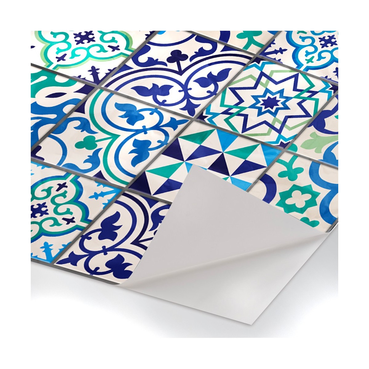 MATTONELLE di VIETRI Pellicola adesiva in PVC finitura opaca Misura: 100x200 cm