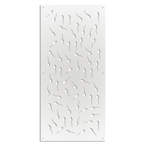 MAYBE LIFE - Pannello in PVC traforato - Parasole Colore: bianco, Misura: 98x198 cm