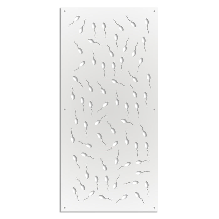 MAYBE LIFE - Pannello in PVC traforato - Parasole Colore: bianco, Misura: 98x198 cm