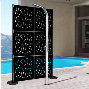 MAYBE LIFE - Pannello in PVC traforato - Parasole Misura: 98x98 cm, Colore: nero