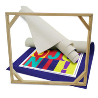 MECOJONI - Quadro stampa su tela montata su telaio in legno Misura: 130x130 cm