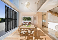 METAMORPHOSIS - Pannello in PVC traforato - Parasole Colore: nero, Misura: 47x94 cm