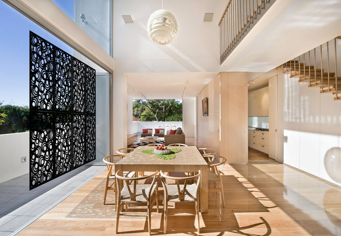 MICKEY - Pannello in PVC traforato - Parasole Colore: nero, Misura: 98x198 cm