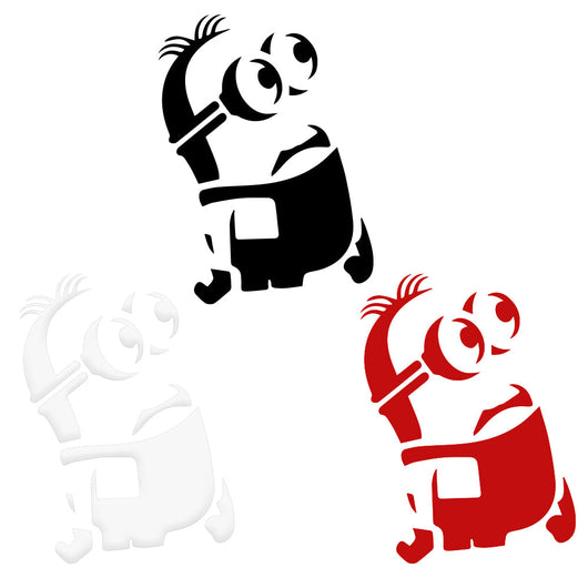 MINION - Adesivo murale wall sticker in vinile 55x75 cm Colore: Rosso