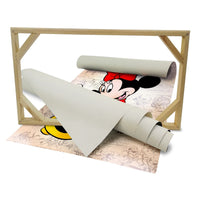 MINNIE - Quadro stampato su Canvas e montato su telaio in legno Misura: 50x70 cm