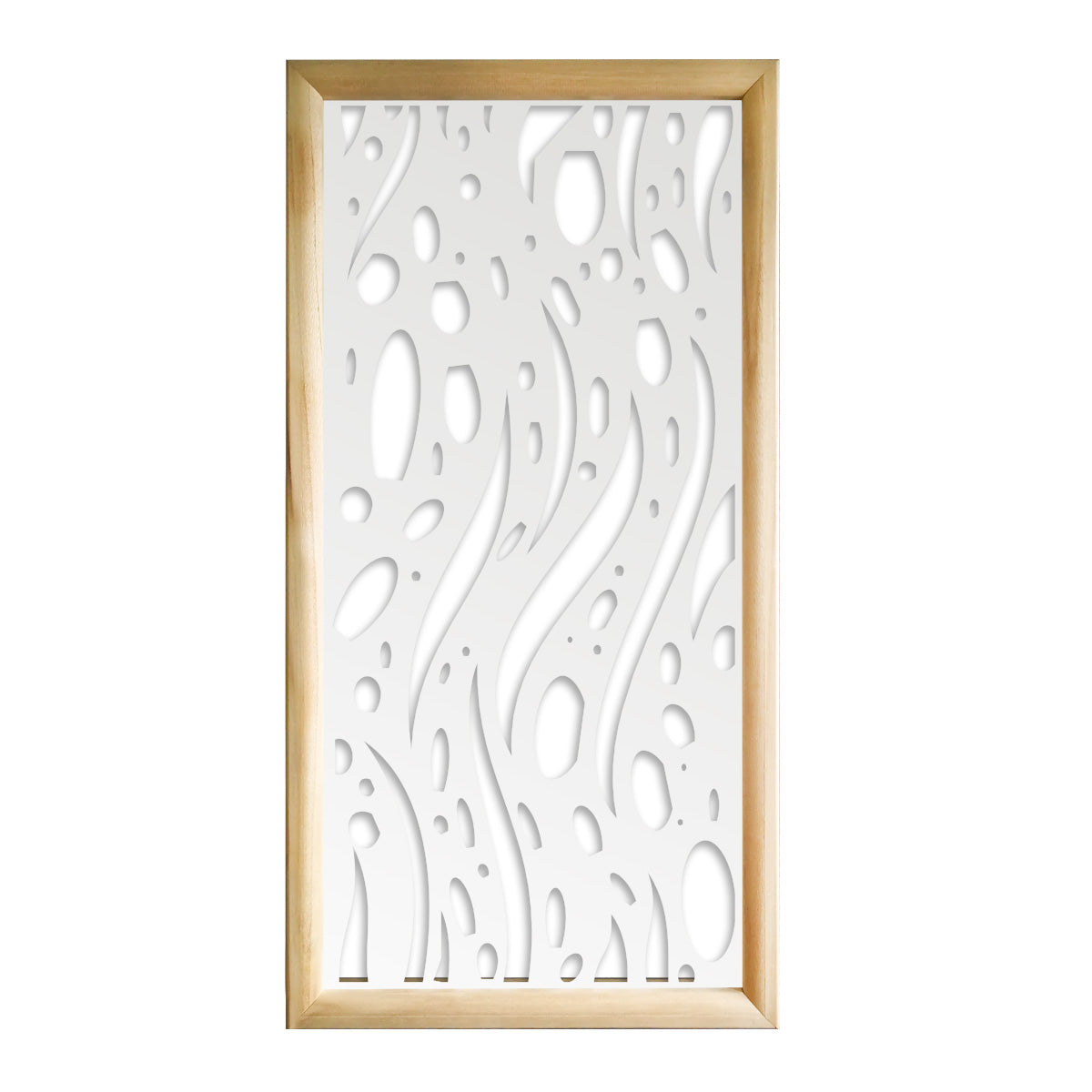 MISTRAL - Moduli Decorativi in Legno e PVC Misura: 73x148 cm, Colore: bianco