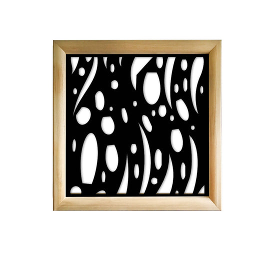 MISTRAL - Moduli Decorativi in Legno e PVC Colore: nero, Misura: 98x98 cm