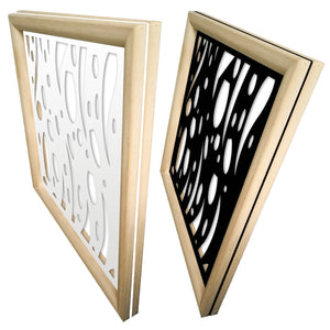 MISTRAL - Moduli Decorativi in Legno e PVC Colore: bianco, Misura: 98x98 cm