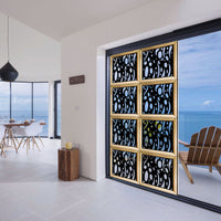 MISTRAL - Moduli Decorativi in Legno e PVC Colore: nero, Misura: 98x98 cm