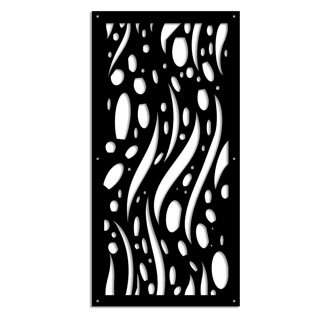 MISTRAL - Pannello in PVC traforato - Parasole Colore: nero, Misura: 98x198 cm