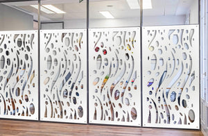 MISTRAL - Pannello in PVC traforato - Parasole Colore: bianco, Misura: 50x150 cm