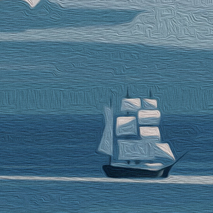 MOBY DICK Stampa su Canvas montata su telaio in legno Misura: 140x50 cm