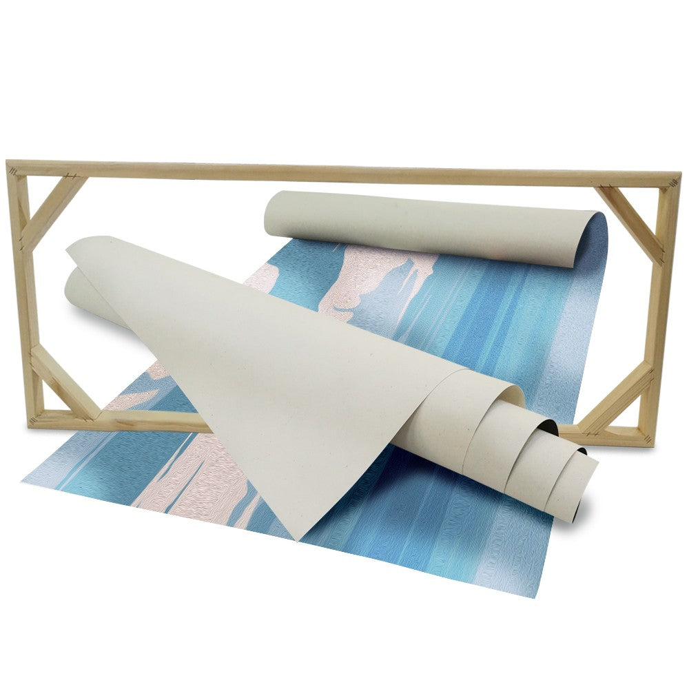 MOBY DICK Stampa su Canvas montata su telaio in legno Misura: 140x50 cm